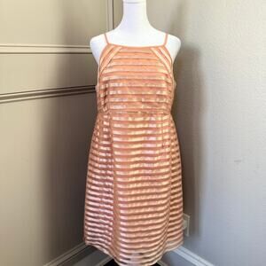 A Pea in the Pod Maternity Peach Strappy Special Occasion Dress – Size M